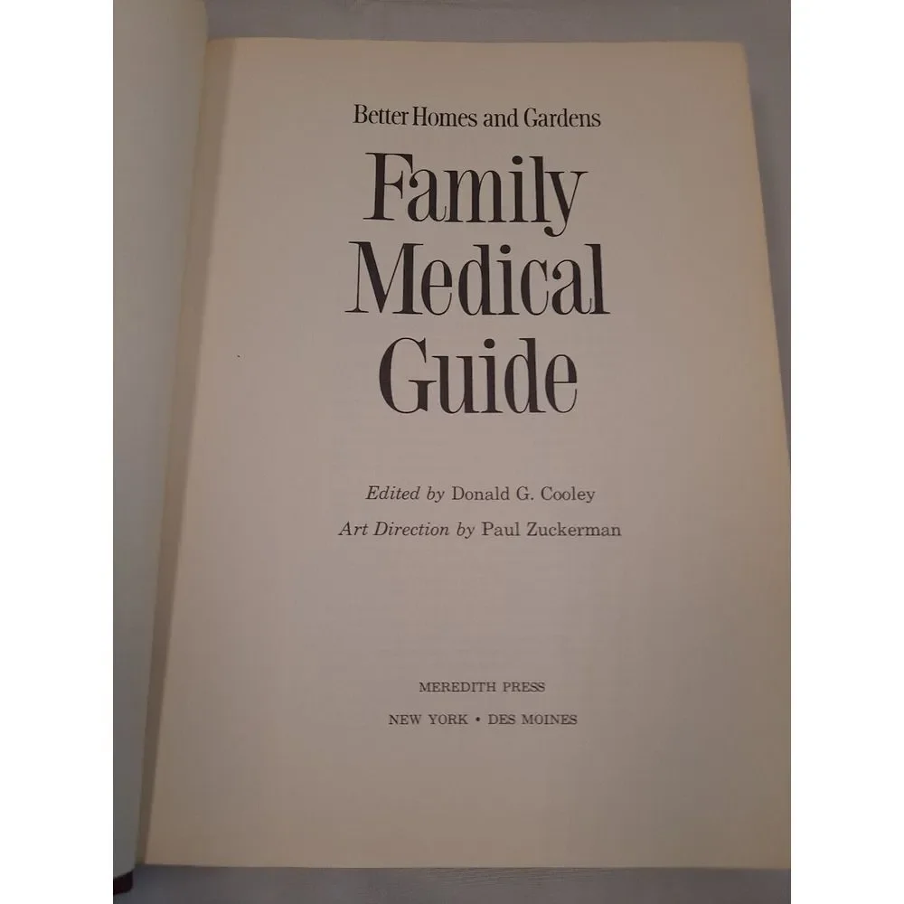 Better Homes & Gardens Family Medical Guide W/ Atlas Of‎ The Human Body Pamplet